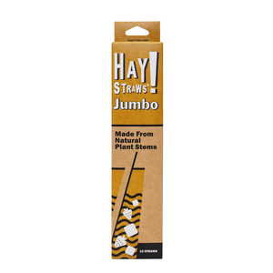 HAY Straws jumbo 15 pack of straws, similar in feel and function to a bamboo straw