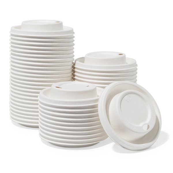 Eco-friendly compostable coffee lid made from plant-based materials