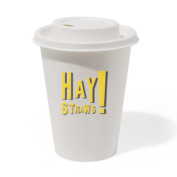 Plastic-free coffee lid designed for eco-conscious coffee shops