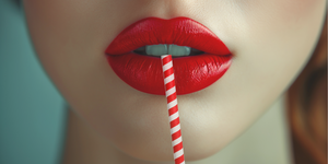 Were women the only ones who used straws?