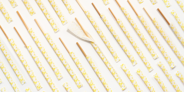 wrapped straws