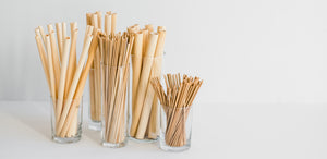 HAY! Straws natural drinking straws and hay stirrers are made from wheat stems and gluten free + Bamboo disposable cutlery. Biodegradable & minimally processed won’t linger in landfills polluting our land or oceans.