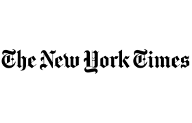 The New York Times logo HAY straws