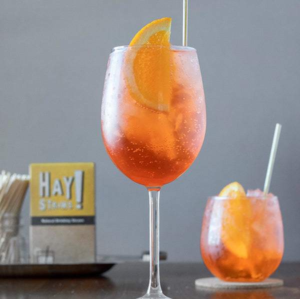The Cocktail size Original® Hay Straws, sturdy and naturally chic for short glass and cups alike. Biodegradable and never soggy.