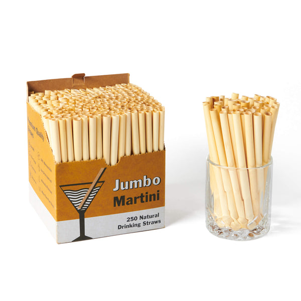 Jumbo Martini 6" for short glass drinks. Jumbo Martini straws have 5-7mm inner diameter, the best for for short glass drinks.