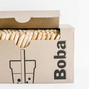 HAY! Boba Straws are natural and compostable: the perfect plastic alternative to enjoy Bubble Tea with delicious toppings